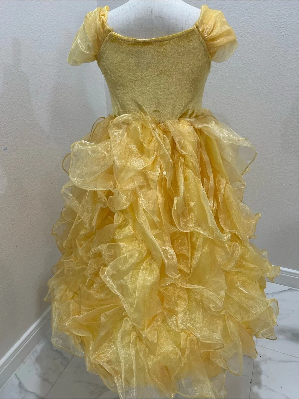 Dream Play Imagine Disney Belle Princess Inspired Ball Gown Kids Costume Dress